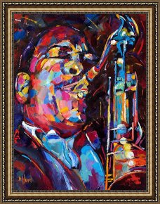 Jazz Unit Framed Prints - Jazz Trane by Debra Hurd