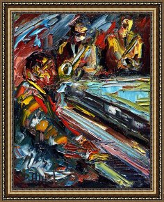 Jazz Unit Framed Prints - Jazz Tunes by Debra Hurd