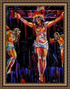Jesus Healing The Leper Framed Prints - Jesus Of Nazareth by Debra Hurd