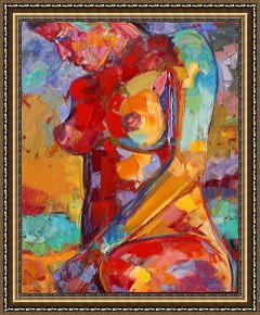 Lady Framed Prints - Lady Of Color by Debra Hurd