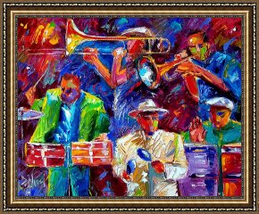 Jazz Unit Framed Prints - Latin Jazz by Debra Hurd