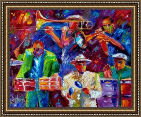 Jazz Unit Framed Prints - Latin Jazz by Debra Hurd