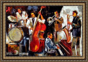 Jazz Unit Framed Prints - Living Jazz by Debra Hurd
