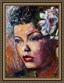 Lady Framed Prints - Ms. Lady Day by Debra Hurd