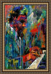 Round Midnight Framed Prints - Round Midnight by Debra Hurd