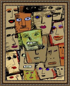 Perfect Framed Prints - Parents Ain T Perfect by Diana Ong