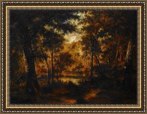 The Fairy Feller's Masterstroke Framed Prints - The Fairy Pool by Diaz De La Pena, Narcisse Virgile