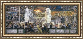 Song of The North Framed Prints - Detroit Industry  North Wall by Diego Rivera