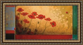 Eden Framed Paintings - Walking in Eden by don li leger