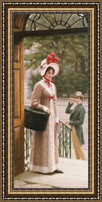 Romance Framed Prints - A Source of Admiration by Edmund Blair Leighton