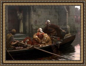 Golden Times Framed Prints - In Time of Peril by Edmund Blair Leighton