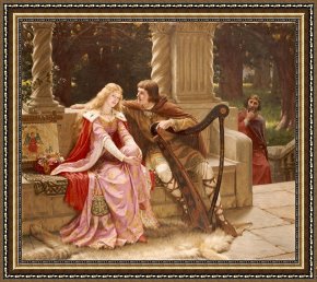 Song of The North Framed Prints - The End of the Song by Edmund Blair Leighton