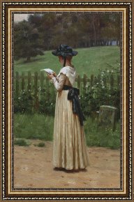 Romance Framed Prints - The Love Letter by Edmund Blair Leighton