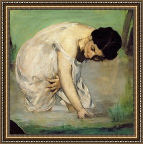 Edouard Framed Prints - Dejeuner sur lHerbe by Edouard Manet