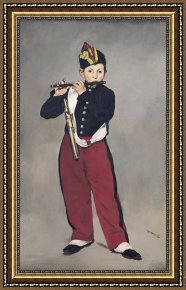 Edouard Framed Prints - The Fifer by Edouard Manet