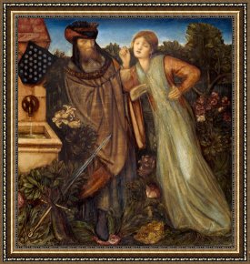 Belle Du Jour Framed Paintings - King Mark And La Belle Iseult by Edward Burne Jones