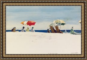 Edward Hopper Framed Prints - Gloucester Beach by Edward Hopper