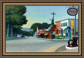 Edward Hopper Framed Prints - Portrait of Orleans 1950 by Edward Hopper