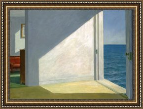 Untitled C.1951 Framed Paintings - Rooms by The Sea 1951 by Edward Hopper