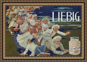 Advertisement Framed Prints - Advertisement For Extractum Carnis Liebig by English School