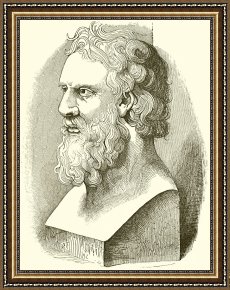 Bust Framed Prints - Greek Bust Of Plato by English School