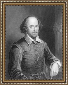The Fairies a Scene Drawn From William Shakespeare Framed Paintings - Portrait Of William Shakespeare by English School