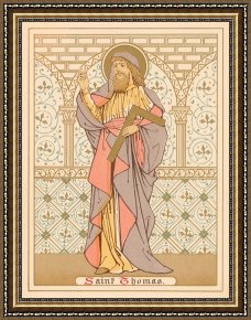The Incredulity of Saint Thomas Framed Paintings - Saint Thomas by English School