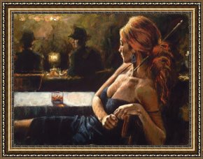Disputation of The Holy Sacrament (la Disputa) [detail 10a] Framed Prints - Cynzia at Las Brujas by Fabian Perez