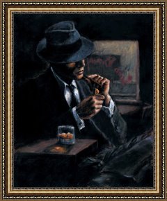 Disputation of The Holy Sacrament (la Disputa) [detail 10a] Framed Prints - Study for Whiskey at Las Brujas II by Fabian Perez