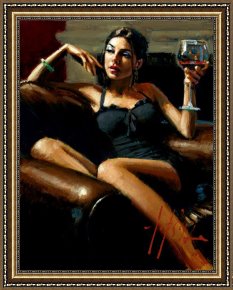 Living-waters Framed Prints - The Living Room III by Fabian Perez