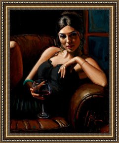 Living-waters Framed Prints - The Living Room V by Fabian Perez