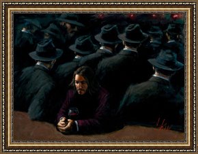 Untitled C.1951 Framed Paintings - Untitled II Young by Fabian Perez