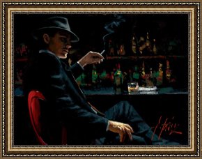 Disputation of The Holy Sacrament (la Disputa) [detail 10a] Framed Prints - Whiskey at Las Brujas V by Fabian Perez