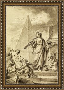 Architecture Framed Prints - Design for an Illustration Architecture by Fedele Fischetti