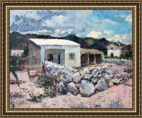 La Casa E I Papaveri Framed Prints - Las Playas De Guasapampa by Fernando Fader