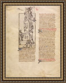 Babel Framed Prints - The Building of The Tower of Babel by Firmin Eugene Le Dien