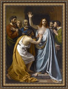 The Incredulity of Saint Thomas Framed Paintings - The Incredulity of Saint Thomas by Francois-joseph Navez