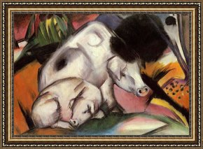 Kohler's Pig Framed Prints - Pigs by Franz Marc