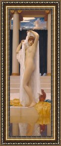 After The Bath Framed Prints - The Bath of Psyche by Frederic Lord, Leighton