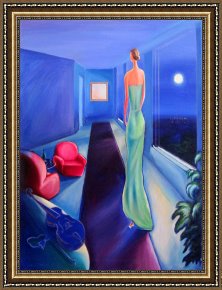 The Green Sail Framed Prints - The Green Dress by Frederick Luff