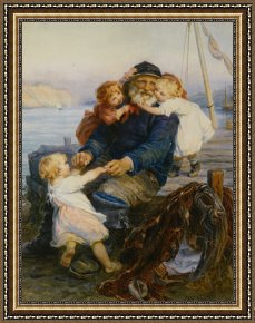 The Love Letter Framed Prints - Which One Do You Love Best by Frederick Morgan