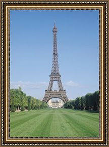 Tower of Babel Bible Illustration Framed Paintings - The Eiffel Tower by French School