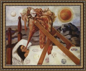 Beacon of Hope Framed Paintings - Without Hope 1945 by Frida Kahlo
