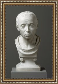 Bust Framed Prints - Portrait Of Emmanuel Kant by Friedrich Hagemann