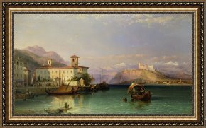 Architecture Framed Prints - Lake Maggiore by George Edwards Hering