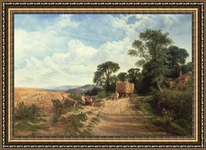 Golden Times Framed Prints - Harvest Time by George Vicat Cole