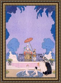 The Fairy Feller's Masterstroke Framed Prints - Illustration From A Book Of Fairy Tales by Georges Barbier
