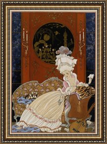 The Love Letter Framed Prints - Love Letter by Georges Barbier