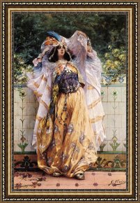 Jules Framed Prints - Ouled Nail Tribal Dancer by Georges Jules Victor Clairin