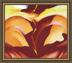 A Place Framed Prints - Black Place Iv by Georgia O'keeffe